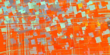 Soyut arka plan sanatı. 2D çizim. Etkileyici yağlı boya resim. Tuvalde fırça darbeleri. Modern sanat. Çok renkli arkaplan. Çağdaş sanat. İfade. Sanatsal dijital palet.