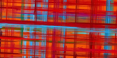 Soyut arka plan sanatı. 3 boyutlu illüstrasyon. Tuvalde fırça darbeleri. Çok renkli arkaplan. Çağdaş sanat. Sanatsal dijital palet.