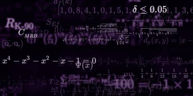 Formüllü matematik arkaplanı, kusursuz illüstrasyon   