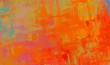Soyut arka plan sanatı. 2D çizim. Etkileyici yağlı boya resim. Tuvalde fırça darbeleri. Modern sanat. Çok renkli arkaplan. Çağdaş sanat. İfade. Sanatsal dijital palet.