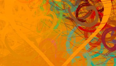 Soyut Sevgililer Günü arkaplan sanatı. Kalpler tuvalde. Çok renkli romantik bir fon. Çağdaş sanat. Sanatsal dijital palet.