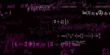 Formüllü matematik arkaplanı, kusursuz illüstrasyon   