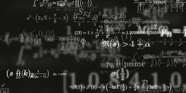 Formüllü matematik arkaplanı, kusursuz illüstrasyon   