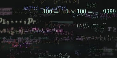 Formüllü matematik arkaplanı, kusursuz illüstrasyon   