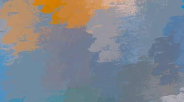 Soyut arka plan sanatı. 2D çizim. Etkileyici yağlı boya resim. Tuvalde fırça darbeleri. Modern sanat. Çok renkli arkaplan. Çağdaş sanat. İfade. Sanatsal dijital palet.