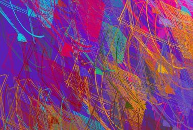 Soyut arka plan sanatı. 2D çizim. Etkileyici yağlı boya resim. Tuvalde fırça darbeleri. Modern sanat. Çok renkli arkaplan. Çağdaş sanat. İfade. Sanatsal dijital palet.