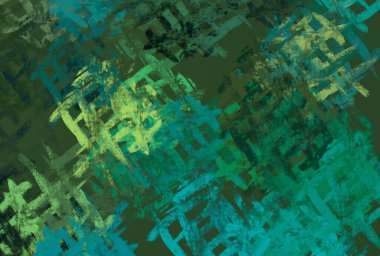 Soyut arka plan sanatı. 2D çizim. Etkileyici yağlı boya resim. Tuvalde fırça darbeleri. Modern sanat. Çok renkli arkaplan. Çağdaş sanat. İfade. Sanatsal dijital palet.