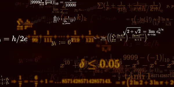 Historia Matemática Con Fórmulas Ilustración Perfecta —  Fotos de Stock