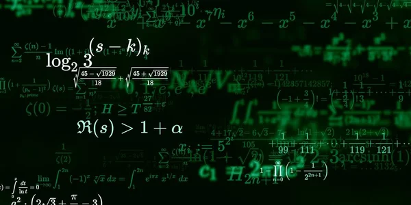 Historia Matemática Con Fórmulas Ilustración Perfecta — Foto de Stock