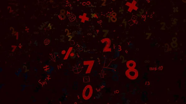 Math Ilustración Abstract Background Numbers Copy Space — Foto de Stock