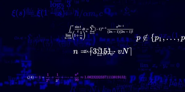 Tło Matematyczne Wzorami Bezproblemowa Ilustracja — Zdjęcie stockowe