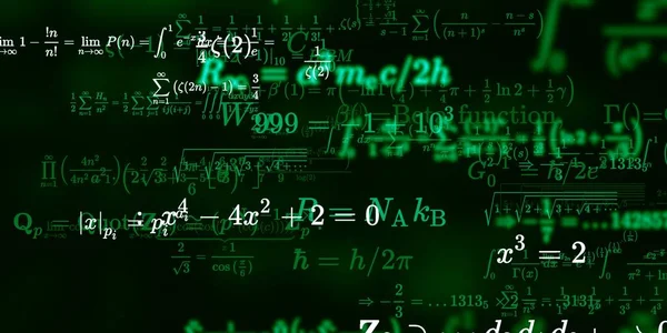 Formação Matemática Com Fórmulas Ilustração Perfeita — Fotografia de Stock