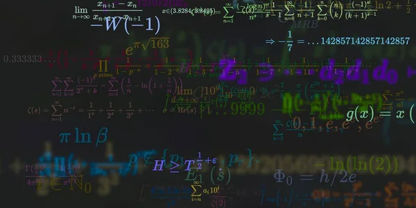 Historia Matemática Con Fórmulas Ilustración Perfecta — Foto de Stock