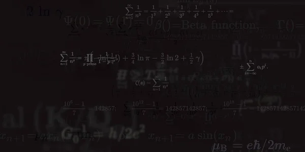 Sfondo Matematico Con Formule Illustrazione Senza Soluzione Continuità — Foto Stock