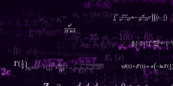 Mathematics Background Formulas Seamless Illustration — Stock Photo, Image