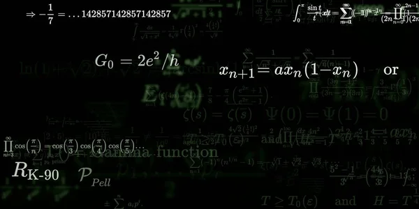 Sfondo Matematico Con Formule Illustrazione Senza Soluzione Continuità — Foto Stock