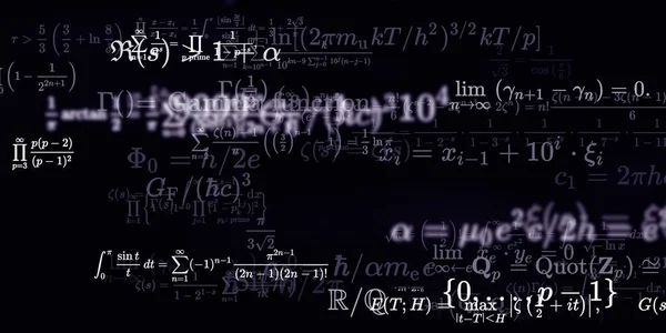 Sfondo Matematico Con Formule Illustrazione Senza Soluzione Continuità — Foto Stock