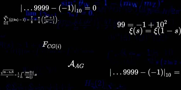 Matematikai Háttér Képletek Zökkenőmentes Illusztráció — Stock Fotó