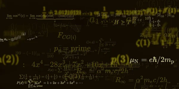 Formação Matemática Com Fórmulas Ilustração Perfeita — Fotografia de Stock