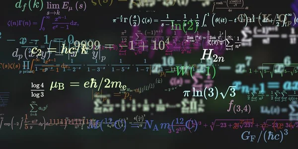 Historia Matemática Con Fórmulas Ilustración Perfecta — Foto de Stock