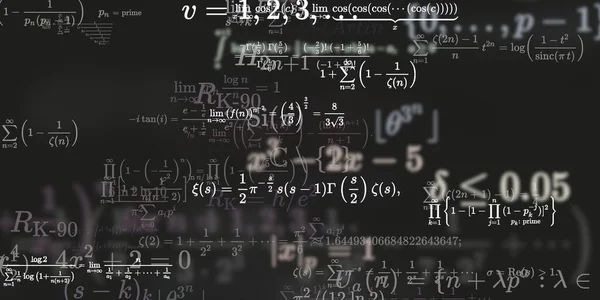 Sfondo Matematico Con Formule Illustrazione Senza Soluzione Continuità — Foto Stock