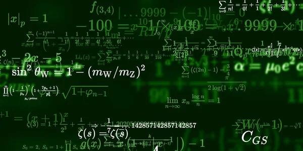 Mathematischer Hintergrund Mit Formeln Nahtlose Illustration — Stockfoto