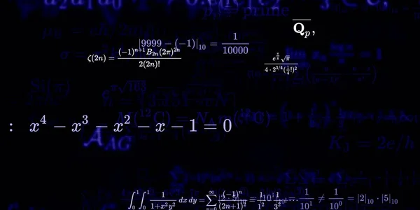 Formüllü Matematik Arkaplanı Kusursuz Illüstrasyon — Stok fotoğraf