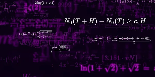 Formação Matemática Com Fórmulas Ilustração Perfeita — Fotografia de Stock