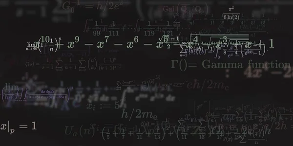 Historia Matemática Con Fórmulas Ilustración Perfecta — Foto de Stock