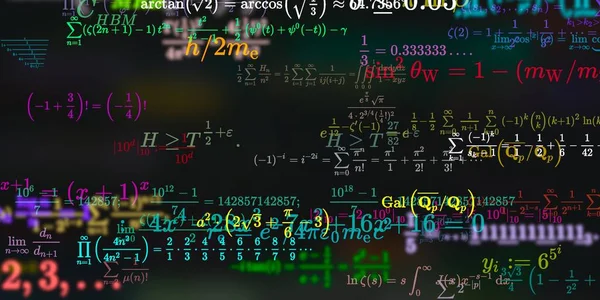 Sfondo Matematico Con Formule Illustrazione Senza Soluzione Continuità — Foto Stock