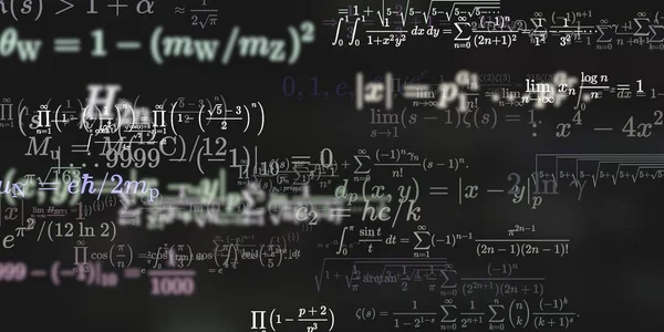 Sfondo Matematico Con Formule Illustrazione Senza Soluzione Continuità — Foto Stock