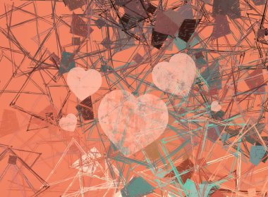 Soyut arka plan sanatı. 2D çizim. Etkileyici yağlı boya resim. Tuvalde fırça darbeleri. Modern sanat. Çok renkli arkaplan. Çağdaş sanat. İfade. Sanatsal dijital palet.