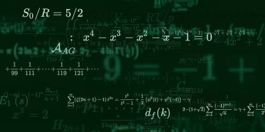 Formüllü matematik arkaplanı, kusursuz illüstrasyon   