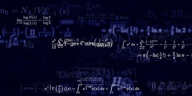 Formüllü matematik arkaplanı, kusursuz illüstrasyon   