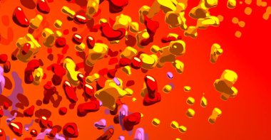 Soyut arka plan sanatı. 3 boyutlu illüstrasyon. Tuvalde fırça darbeleri. Çok renkli arkaplan. Çağdaş sanat. Sanatsal dijital palet.