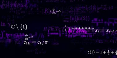 Formüllü matematik arkaplanı, kusursuz illüstrasyon   