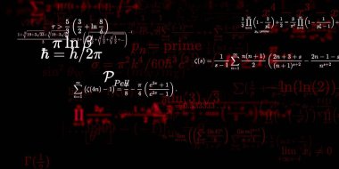Formüllü matematik arkaplanı, kusursuz illüstrasyon   
