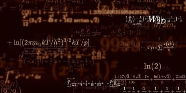 Formüllü matematik arkaplanı, kusursuz illüstrasyon   