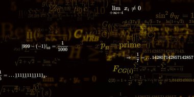 Formüllü matematik arkaplanı, kusursuz illüstrasyon   
