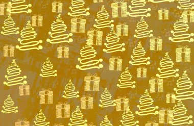 Kopya alanı için soyut noel arkaplanı, yeni yıl