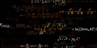 Formüllü matematik arkaplanı, kusursuz illüstrasyon   