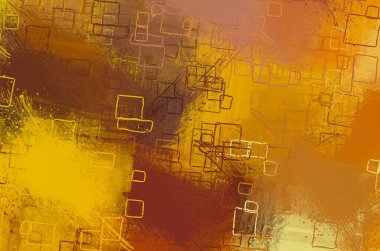 Soyut arka plan sanatı. 2D çizim. Etkileyici yağlı boya resim. Tuvalde fırça darbeleri. Modern sanat. Çok renkli arkaplan. Çağdaş sanat. İfade. Sanatsal dijital palet.