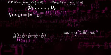 Formüllü matematik arkaplanı, kusursuz illüstrasyon   