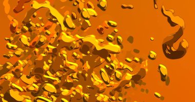 Soyut arka plan sanatı. 3 boyutlu illüstrasyon. Tuvalde fırça darbeleri. Çok renkli arkaplan. Çağdaş sanat. Sanatsal dijital palet.