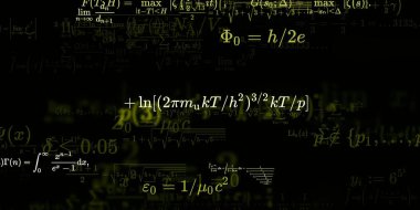 Formüllü matematik arkaplanı, kusursuz illüstrasyon   