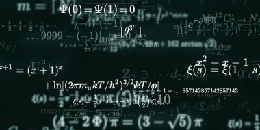 Formüllü matematik arkaplanı, kusursuz illüstrasyon   