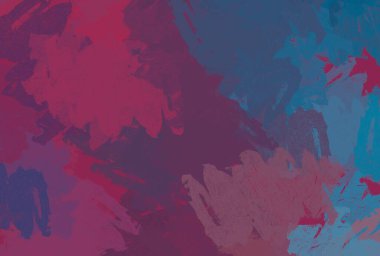 Soyut arka plan sanatı. 2D çizim. Etkileyici yağlı boya resim. Tuvalde fırça darbeleri. Modern sanat. Çok renkli arkaplan. Çağdaş sanat. İfade. Sanatsal dijital palet.