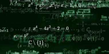 Formüllü matematik arkaplanı, kusursuz illüstrasyon   