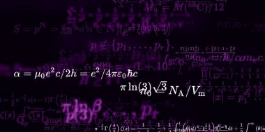 Formüllü matematik arkaplanı, kusursuz illüstrasyon   