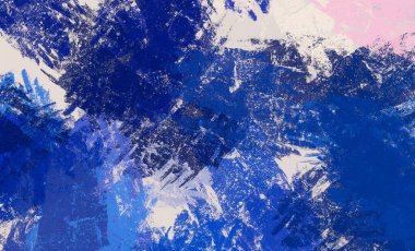 Soyut arka plan sanatı. 2D çizim. Etkileyici yağlı boya resim. Tuvalde fırça darbeleri. Modern sanat. Çok renkli arkaplan. Çağdaş sanat. İfade. Sanatsal dijital palet.